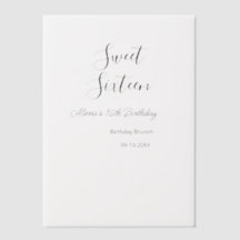 Dulce brunch de 16 años nombre de 16 cumpleaños d