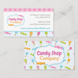 Dulce Candy Fun Confetti tarjeta de visita