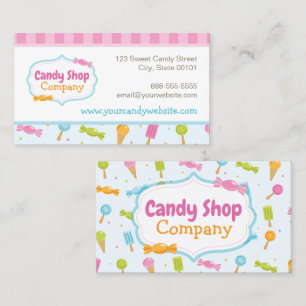 Dulce Candy Fun Confetti tarjeta de visita