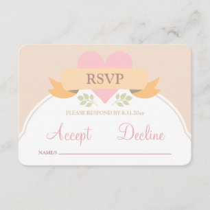 Dulce carta RSVP de Boda