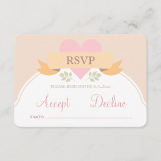 Dulce carta RSVP de Boda