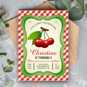 Dulce Celebración   Invitación de cumpleaños de ce