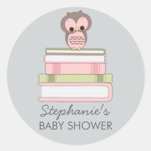 Dulce Chica de libros para bebés Pegatina a favor  (Anverso)