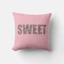 Dulce Cojín decorativo de Ropa Arcoiris