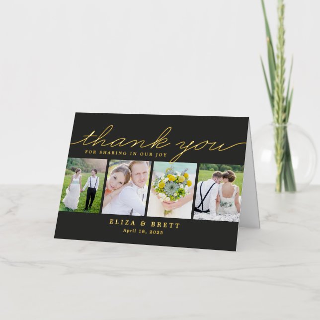 Dulce Collage Relieve metalizado plegado Tarjeta d (Anverso)