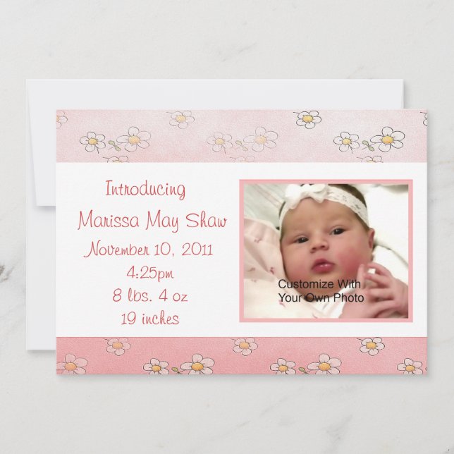 Dulce como anuncio del nacimiento del bebé de Dais (Anverso)