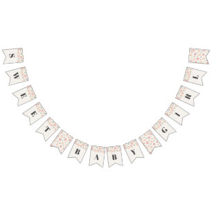 dulce como boho de melocotón pancarta de ducha de 