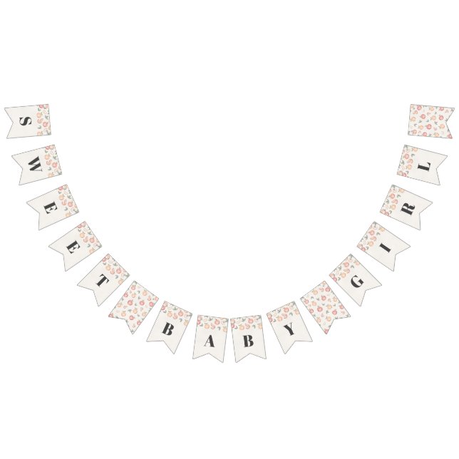 dulce como boho de melocotón pancarta de ducha de  (Todo)