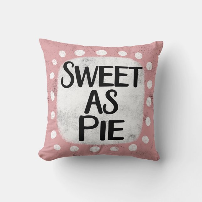 Dulce como Cojín decorativo Pie (Anverso)
