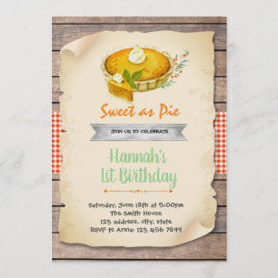 Dulce como invitación de cumpleaños de fiesta circ
