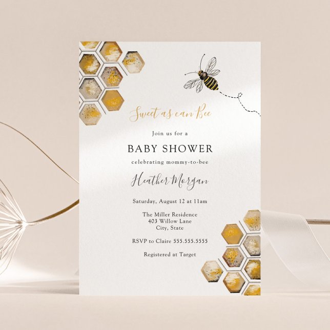 Dulce como puede ser la invitación a Baby Shower (Subido por el creador)