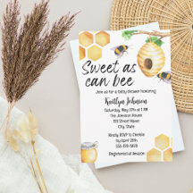 Dulce como puede ser la invitación a Baby Shower