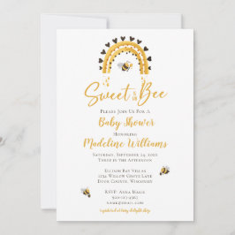 Dulce como puede ser la invitación a Baby Shower c