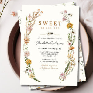 Dulce como puede ser la invitación a Baby Shower c