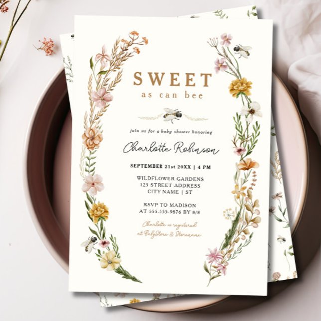 Dulce como puede ser la invitación a Baby Shower c (Subido por el creador)