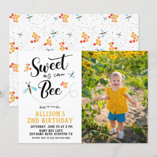 Dulce como puede ser la invitación al cumpleaños d