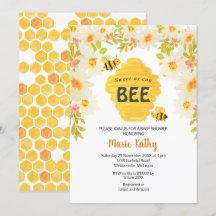 Dulce como puede ser la invitación Baby Shower