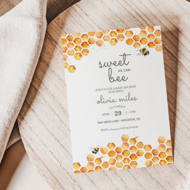 Dulce como puede ser la invitación Baby Shower de  (Subido por el creador)