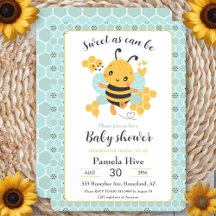 Dulce como puede ser la invitación Baby Shower par