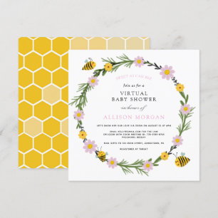 Dulce como puede ser la invitación virtual de Baby
