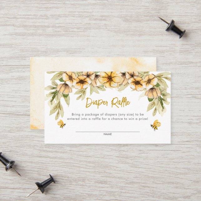 Dulce como puede ser la tarjeta de pañal para bebé (Anverso/Reverso In Situ)