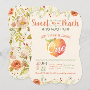 Dulce como una invitación de primer cumpleaños