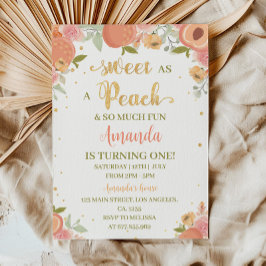 Dulce como una invitación de primer cumpleaños