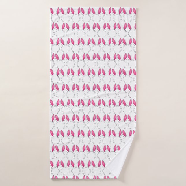 Dulce Conejo Orejas Impresión Semana Santa Rosa Bl (Toalla de baño)