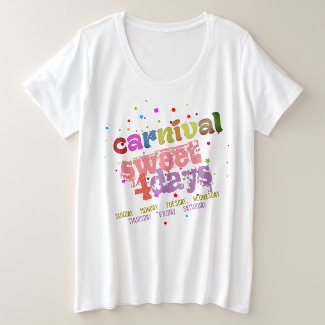 Dulce de Carnaval 4 días (editable) (Anverso del diseño)