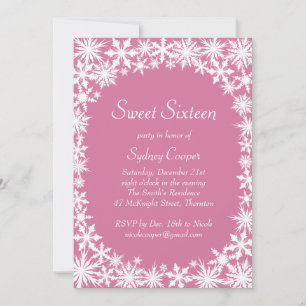 Dulce de encaje de invierno Dieciséis invitaciones
