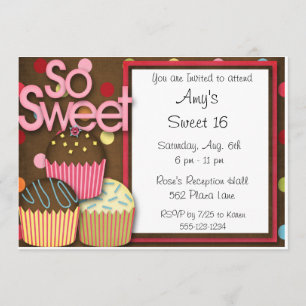 Dulce de la MAGDALENA invitación de 16