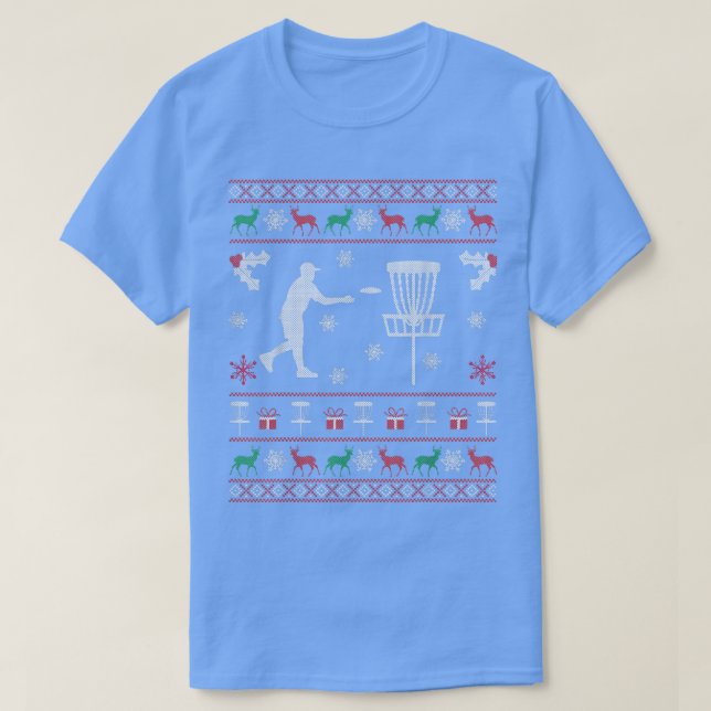 Dulce de Navidades feos de disco de suéter para go (Diseño del anverso)