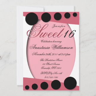 Dulce del Orgullo Rosa Dieciséis Invitaciones de C