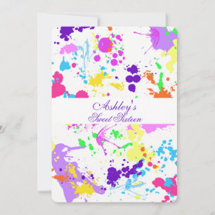 Dulce Dieciséis Bat Mitzvah, Invitación a Pintar N