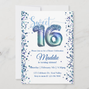 Dulce Dieciséis, Dieciséis, Invitación de fiesta a