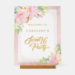 Dulce Dieciséis Elegantes Señales De Bienvenida De