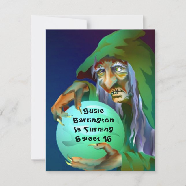 DULCE DIECISÉIS ~ INVITACIÓN DE FIESTA DE FORTUNE  (Anverso)