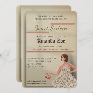 Dulce Dieciséis Invitaciones
