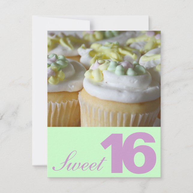 Dulce Dieciséis invitaciones a fiestas (Anverso)