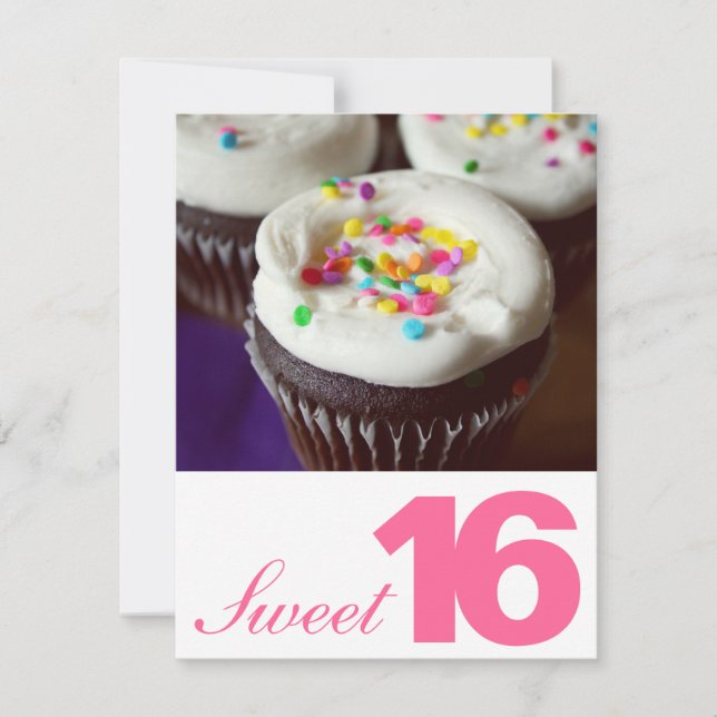 Dulce Dieciséis invitaciones a fiestas (Anverso)