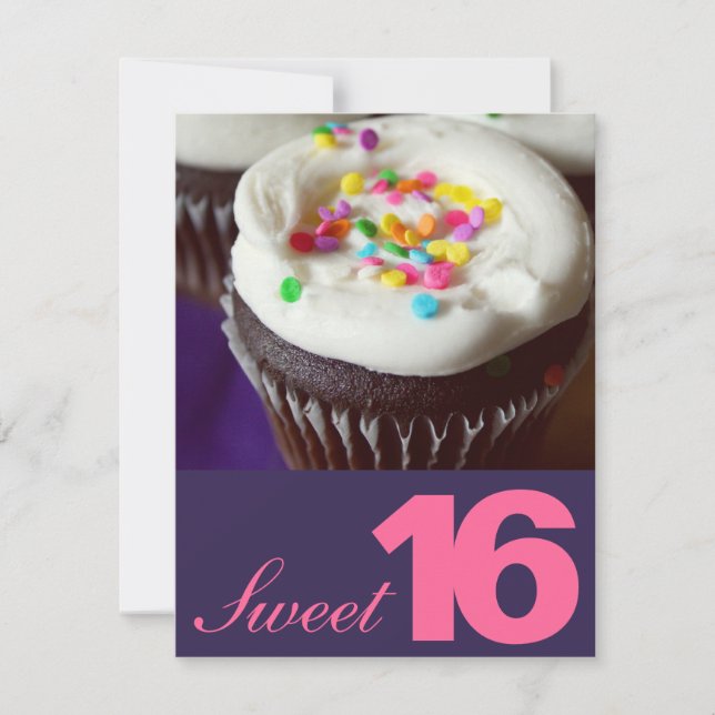 Dulce Dieciséis invitaciones a fiestas (Anverso)