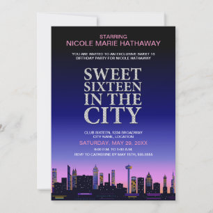 Dulce Dieciséis invitaciones a la fiesta de los Po