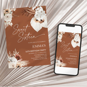 Dulce Dieciséis Invitaciones De Cumpleaños 16º Cum