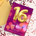 Dulce Dieciséis Invitaciones De La Fiesta De Bokeh<br><div class="desc">Hermosas luces de la ciudad brotan en diseño rosa dulce invitación de fiesta de 16 cumpleaños para chicas. Personalizar con el nombre del chica de cumpleaños,  la dirección e información de rsvp.</div>