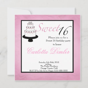 Dulce Dieciséis invitaciones para fiestas de cumpl