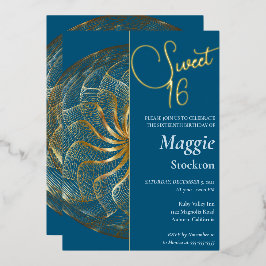 Dulce dorado 16 Invitación