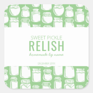 Dulce dulce casero Pickle Relish Pegatina