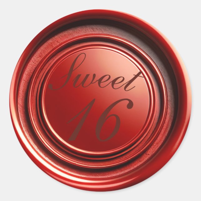 Dulce dulce de goteo de sello de cera de la vara r (Anverso)