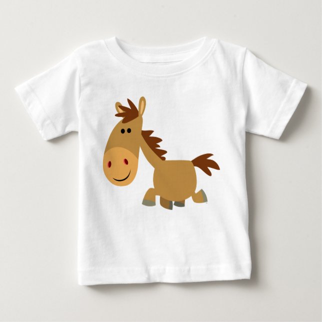 Dulce dulce Personalizado Caballo Bebé Camiseta (Anverso)