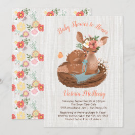 Dulce dulce y mami venado ducha Invitaciones
